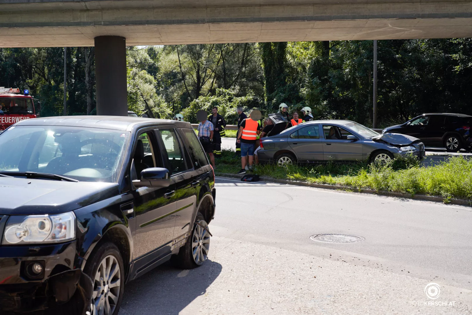 Verkehrsunfall auf der B3 vor Steyregger Brücke