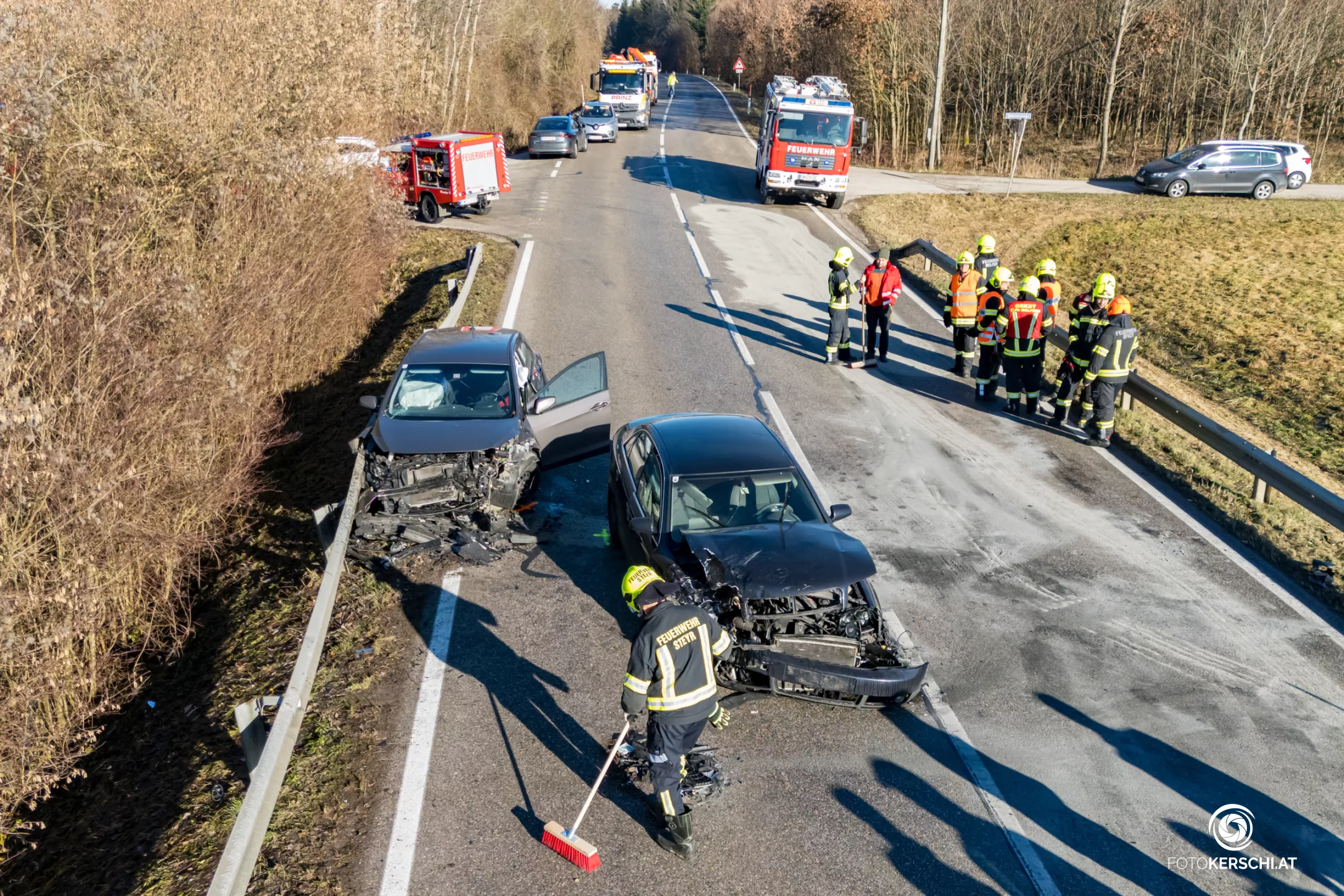Verkehrsunfall in Steyr forderte drei Verletzte