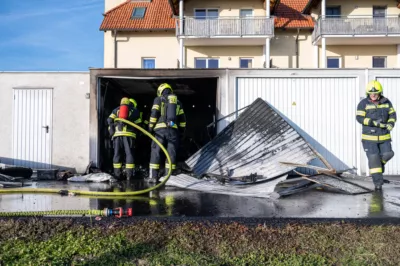Garagenbrand in Mauthausen - Zwei Feuerwehren im Löscheinsatz BRANDSTAETTER-20240205-97.jpg