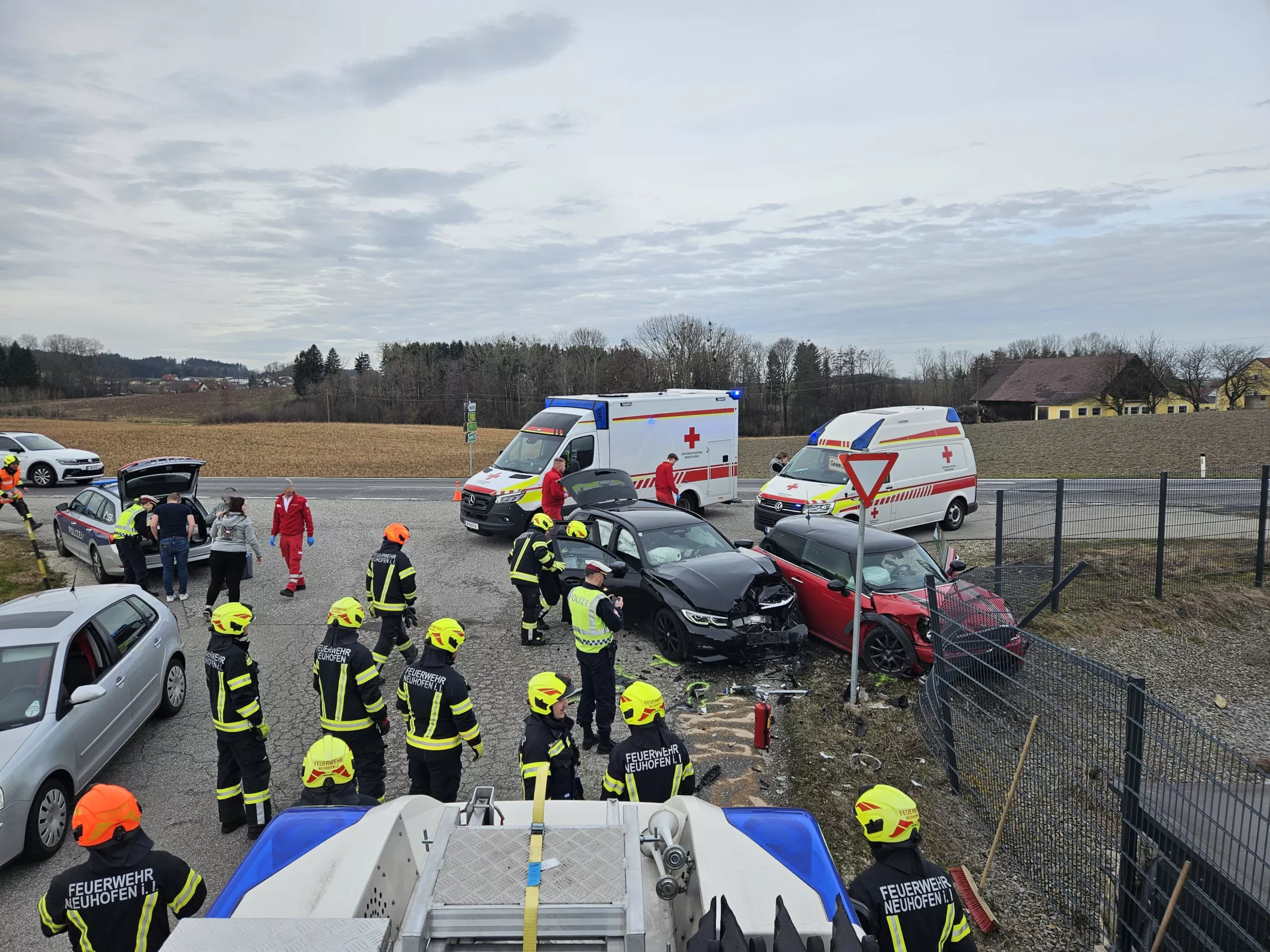 Verletztes Kind bei Verkehrsunfall in Neuhofen i.I