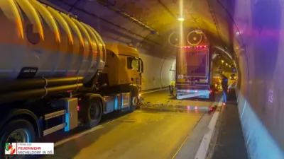 Auffahrunfall im Autobahntunnel endet glimpflich VU-LKW-Kienbergtunnel-20240227-091534.jpg