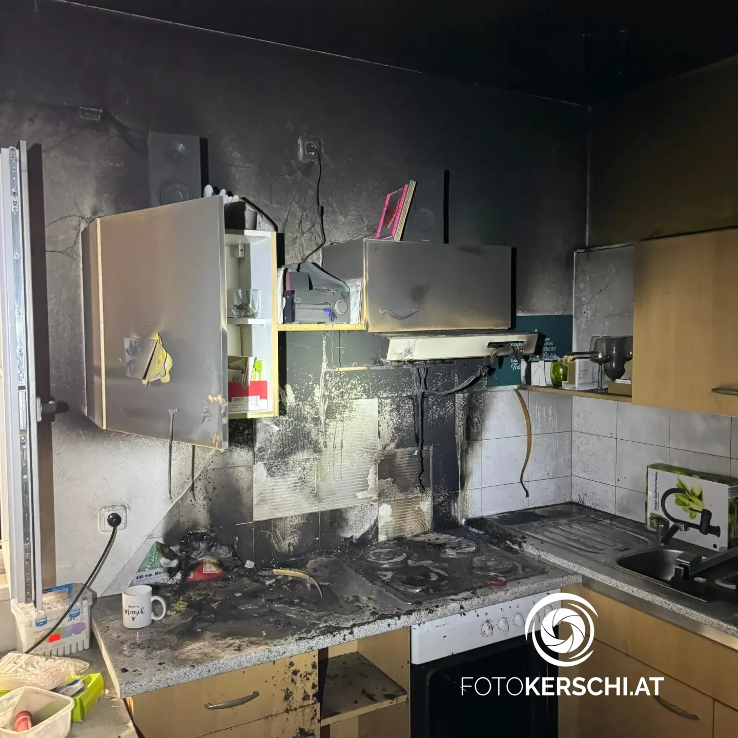 Küchenbrand in Altenberg bei Linz