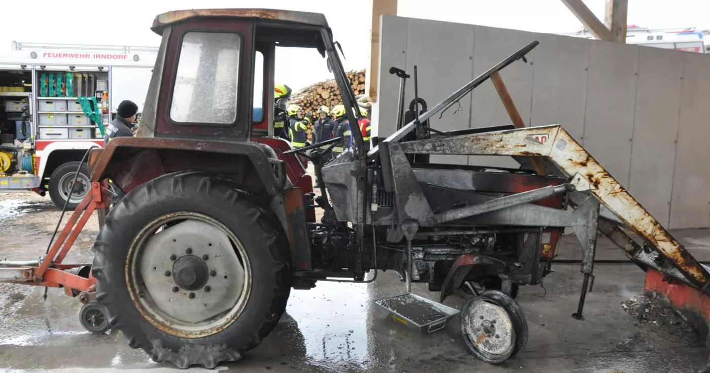 Traktorbrand in Kremsmünster