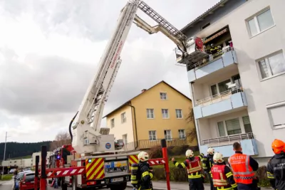 Brand auf Balkon in Freistadt Polizisten löschten PANC-20240324010096530-009.jpg