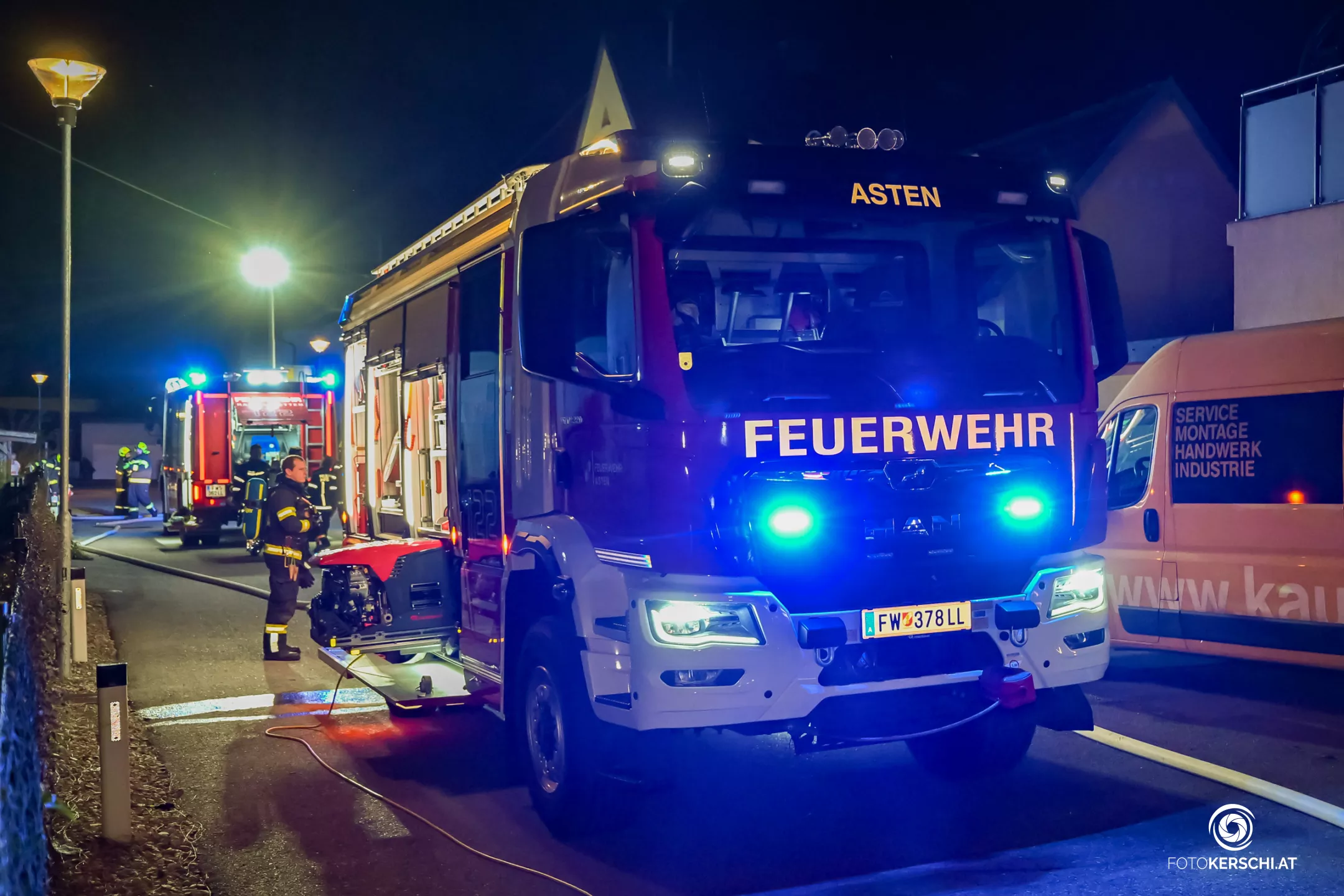 Feuerwehreinsatz wegen vermeintlichem Kellerbrand in Asten