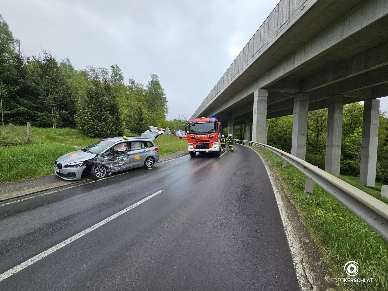Vier Verletzte bei Verkehrsunfall in Engerwitzdorf