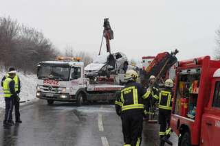 Pkw-Kollision auf Steyrer Nordumfahrung - drei Kinder verletzt 20130326-1834.jpg