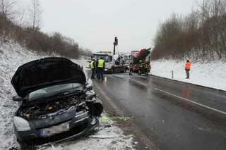 Pkw-Kollision auf Steyrer Nordumfahrung - drei Kinder verletzt 20130326-1835.jpg