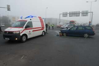 5 Verletzte bei Verkehrsunfällen auf er B1 - Einsatzfahrzeug der Feuerwehr von Auto gerammt. 20130830-8515.jpg