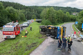 Tödlicher Unfall mit zwei Lkw bei A7-Abfahrt in Gallneukirchen 20140731-3410.jpg