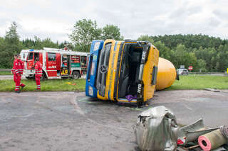 Tödlicher Unfall mit zwei Lkw bei A7-Abfahrt in Gallneukirchen 20140731-3415.jpg