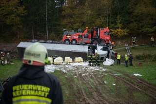 Lkw mit 23 Tonnen Streusalz stürzte über Böschung 20141017-9777.jpg