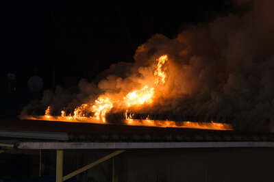 Alarmstufe 3 bei einem Großbrand in Trauner Lagerhalle 20141210-4301.jpg