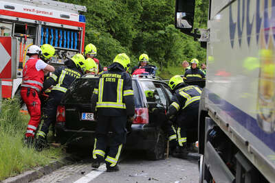Eine Schwerverletzte bei Unfall in St. Ulrich bei Steyr IMG_5775.jpg