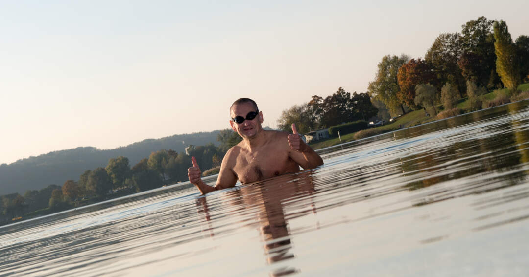 Titelbild: Spätsommerliches Schwimmen im Pichlingersee