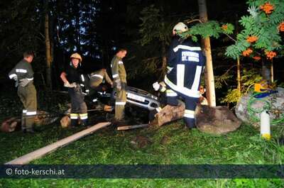 Bremsdefekt: Auto rollte in Wald ker_8078.jpg