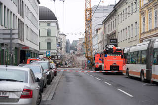 Baugerüst in Linz eingestürzt - keine Verletzten foke_20170208_101340.jpg