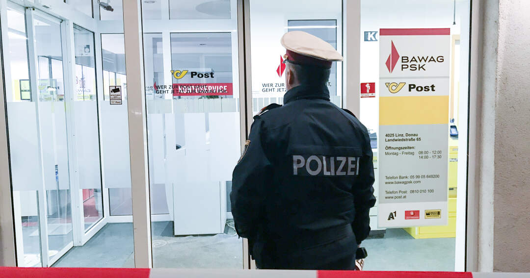 Titelbild: Bankfiliale in Linz überfallen