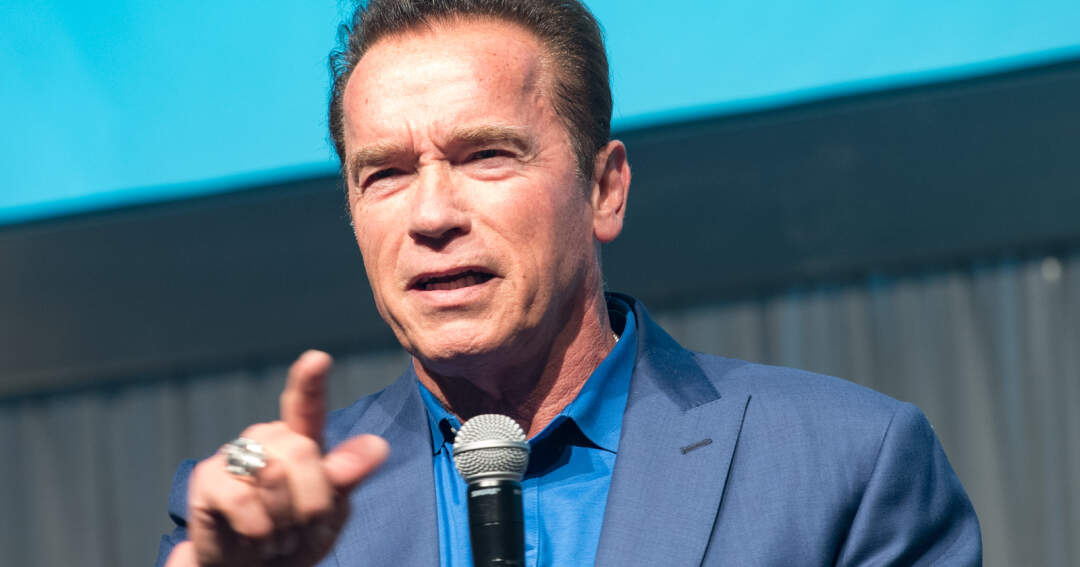 Titelbild: Arnold Schwarzenegger bei Eröffnung von Kreisel Electric