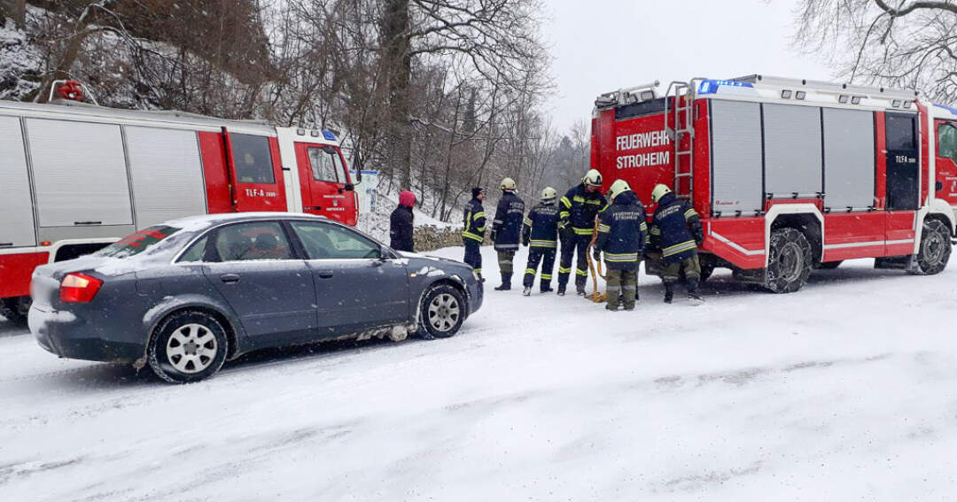 Titelbild: Winterliche Bedingungen halten Feuerwehren auf Trab