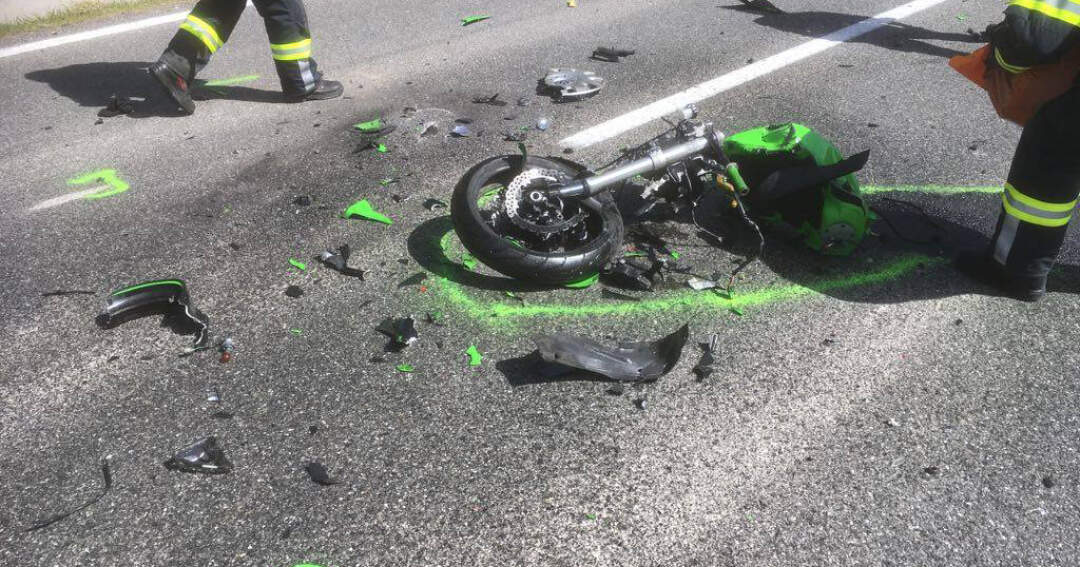 Verkehrsunfall mit Motorrad in Großraming