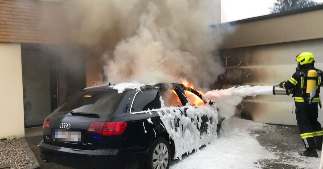 Fahrzeugbrand in Dietach