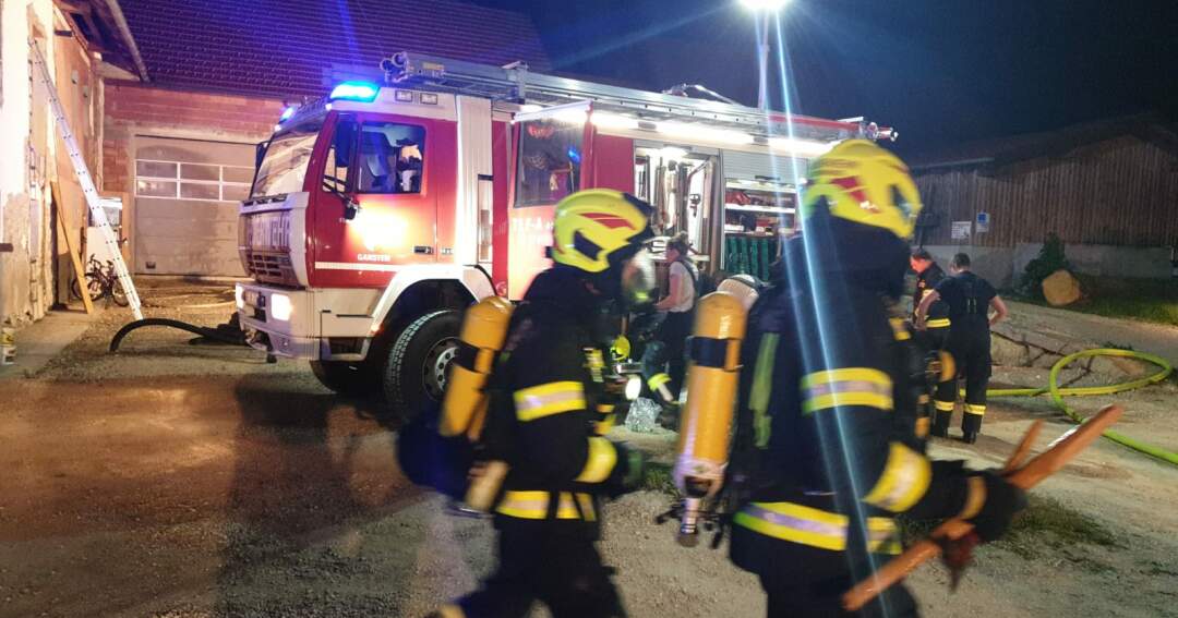 Feuerwehrmänner entdeckten zufällig Brand