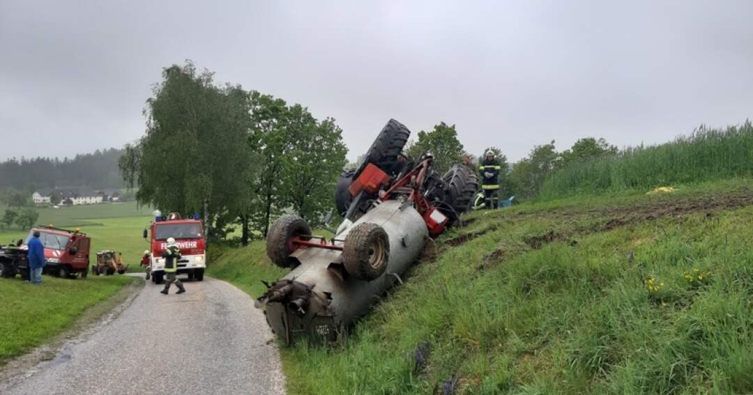 Traktorbergung in Niederwaldkirchen