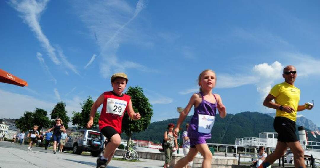 Bergmarathon Traunsee: Auch die Minis laufen mit