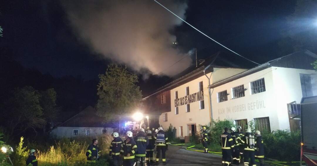 Wohnhausbrand in Kleinzell