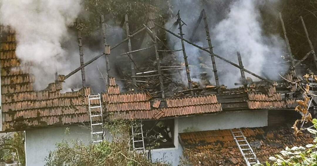 Titelbild: Brand eines Wohnhauses in Obernberg am Inn
