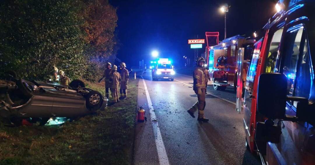 Verkehrsunfall B141 in Ried i. I.