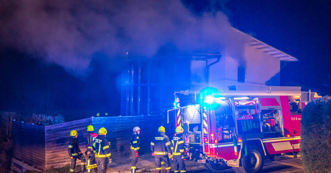 Kellerbrand eines Einfamilienhauses in Straßham