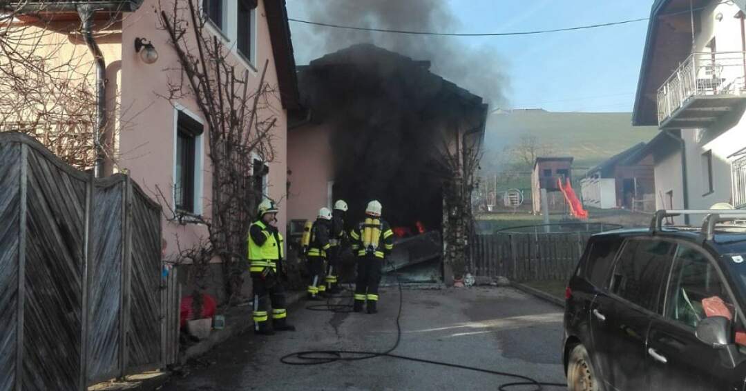 Garagenbrand in Ternberg