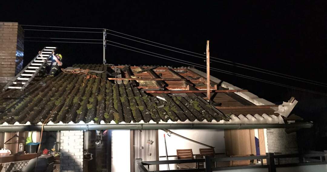 Sturmschaden - Dach abgedeckt