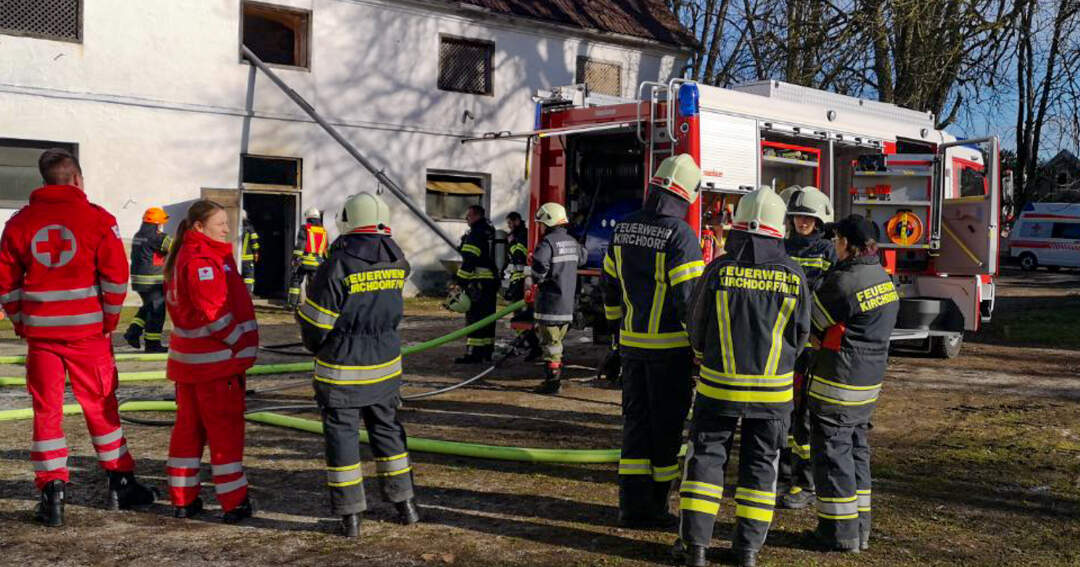 Titelbild: Brandeinsatz in Mülheim am Inn