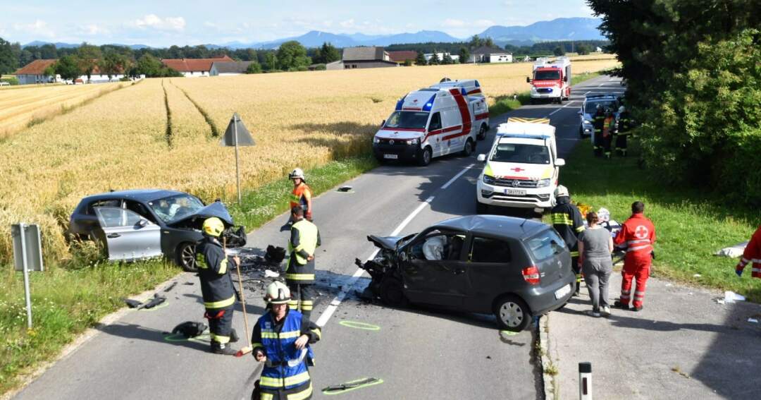 Schiedlberg: Schwerer Verkehrsunfall
