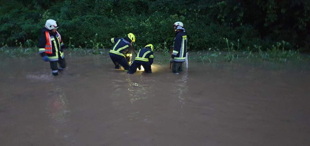 Kurze heftige Niederschläge fordern Feuerwehren im Bezirk Steyr-Land