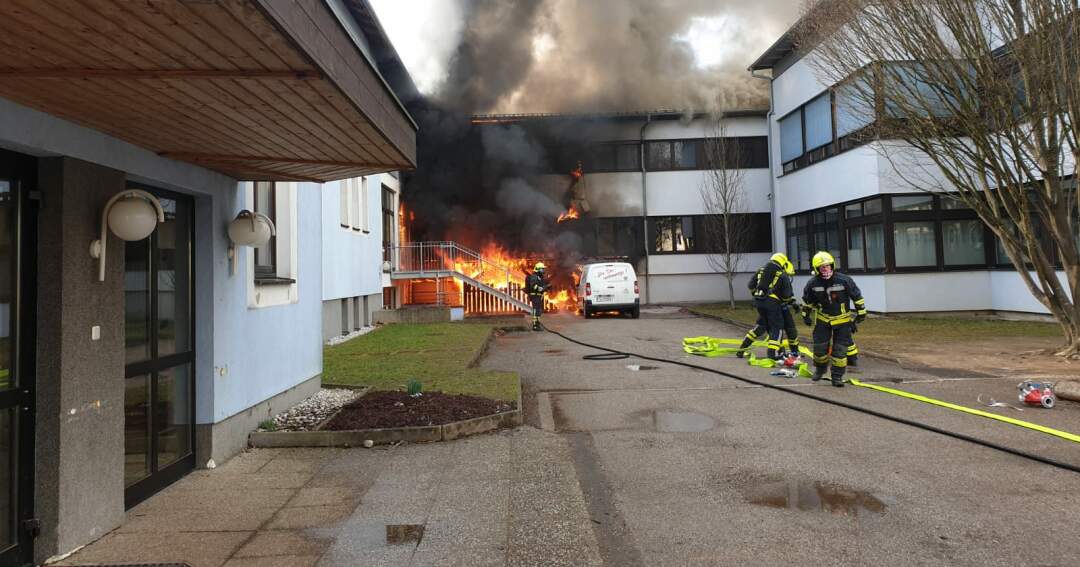 Brand Volksschule Neuhofen an der Krems