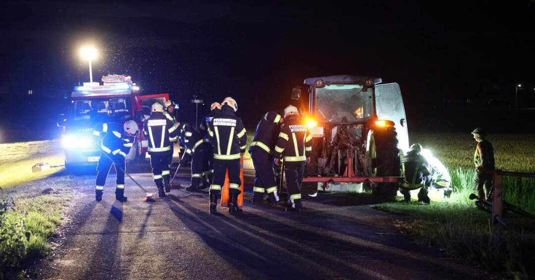 Feuerwehr wurde zu vermeintlichem Traktorbrand alarmiert