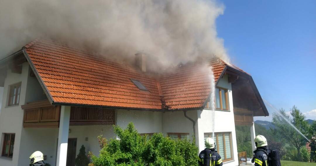 Wohnhausbrand in Schönau i. Mkr.