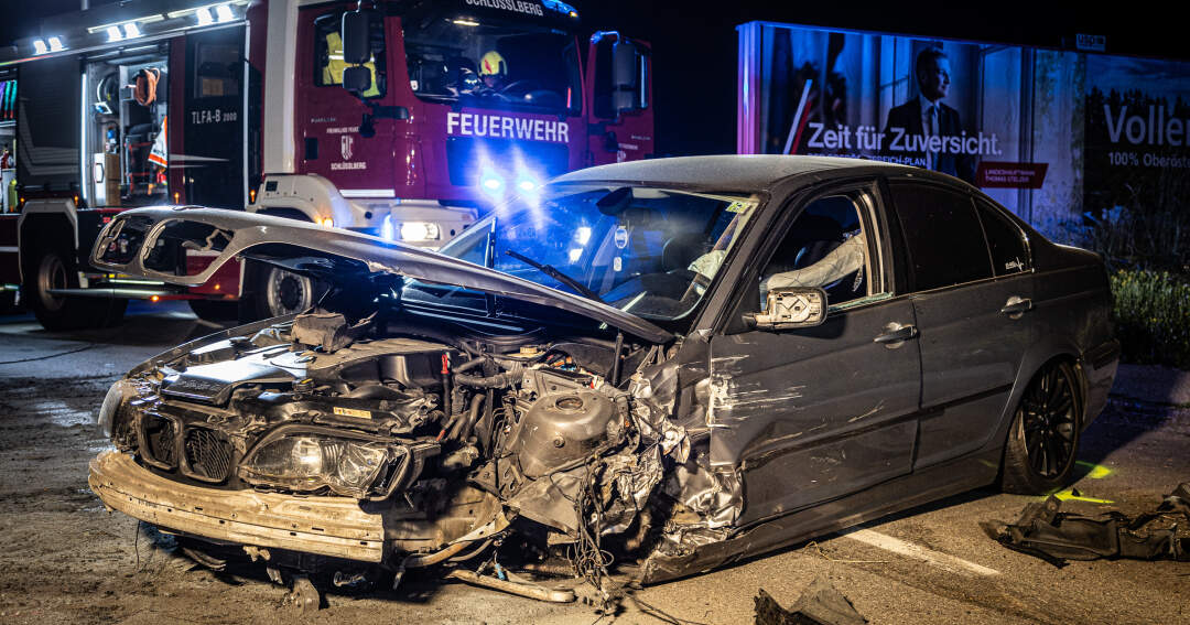 Drei Verletzte bei schwerem Verkehrsunfall in Grieskirchen