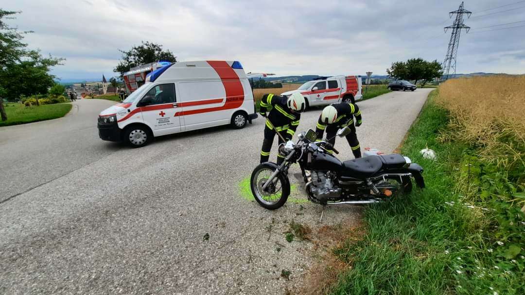 Motorradlenker bei Unfall verletzt