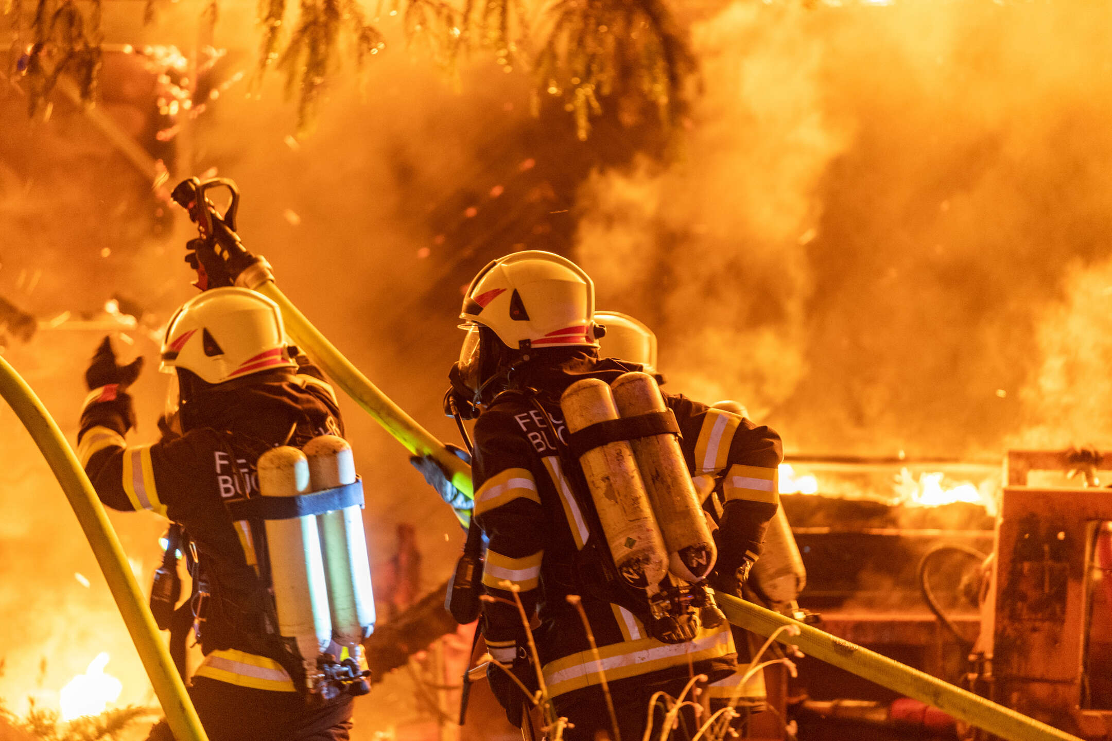 Brand eines Bauernhofes - Bezirk Braunau