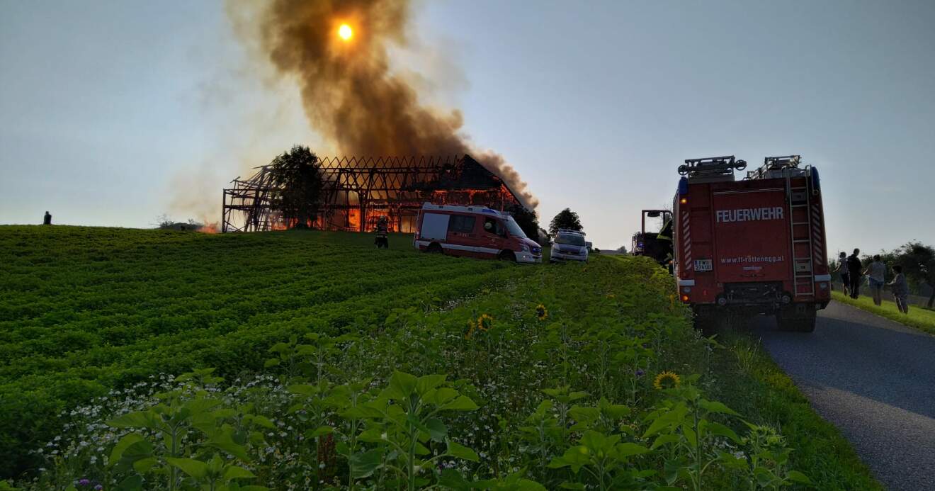 Brand eines Bauernhofs in Gramastetten