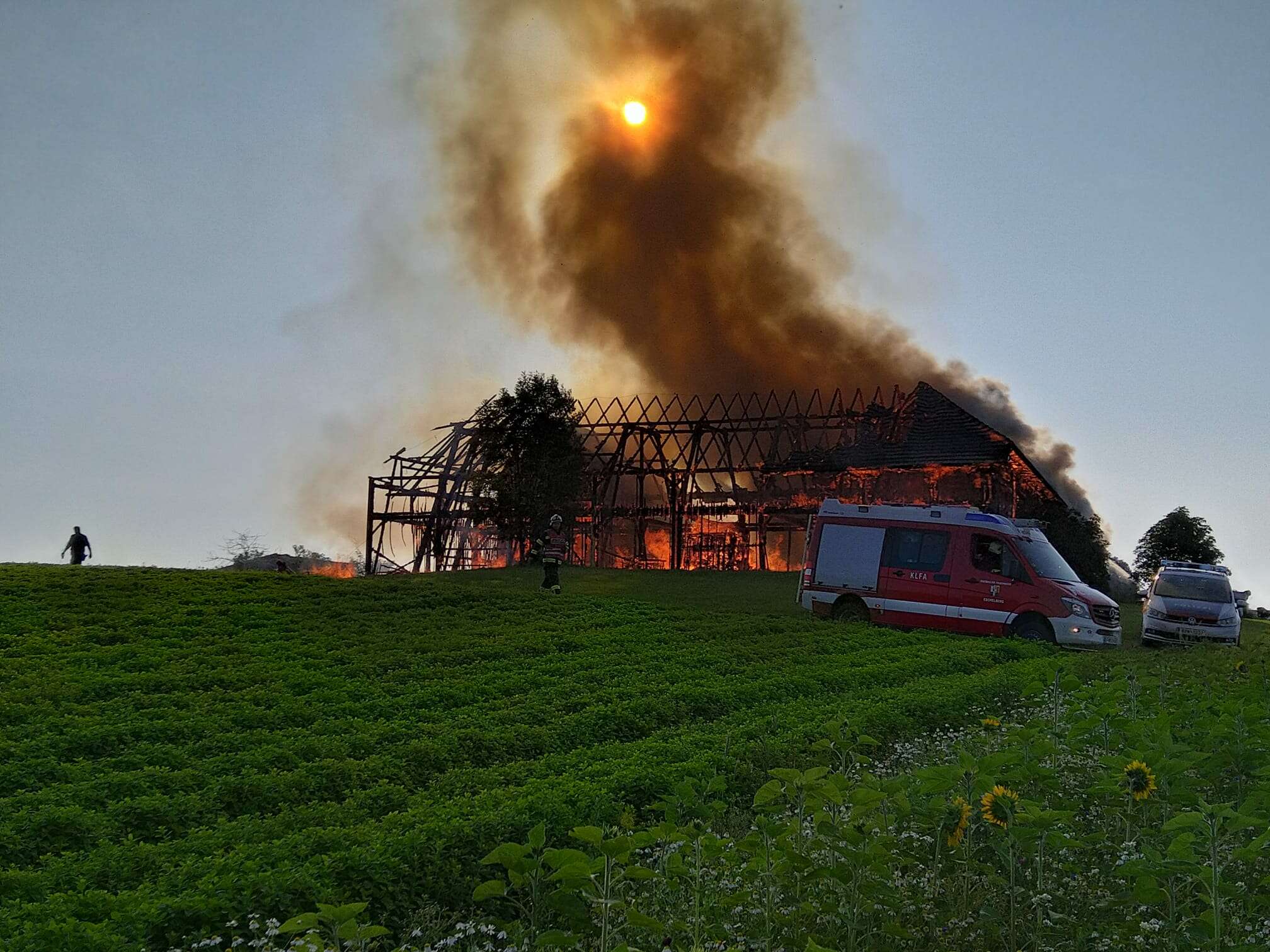 Brand eines Bauernhofs in Gramastetten