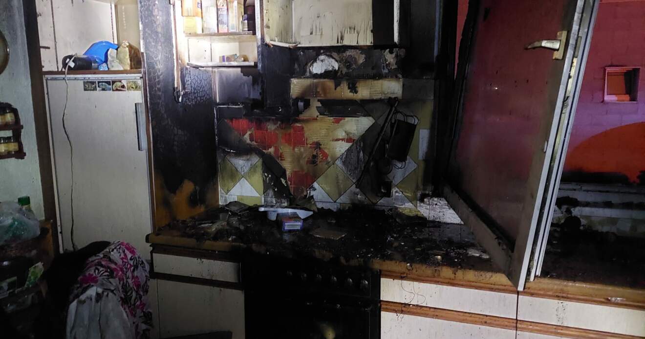 Brand in der Küche
