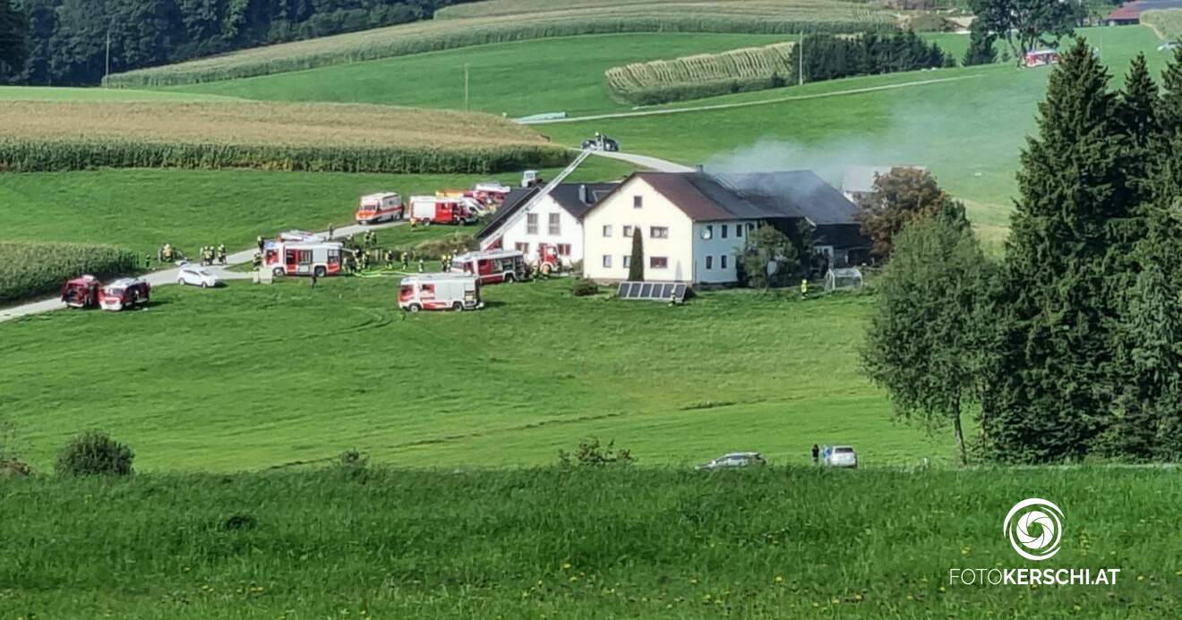 Brand auf Bauernhof in Oberkappel
