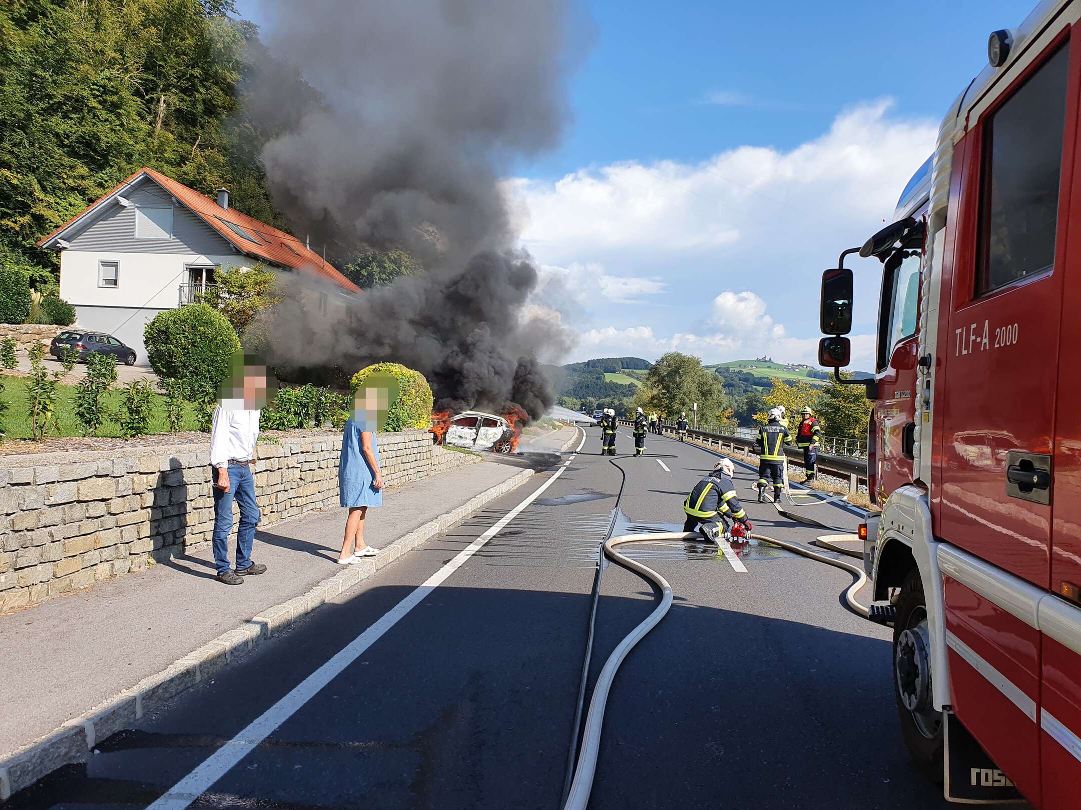 Fahrzeugbrand in Dornach