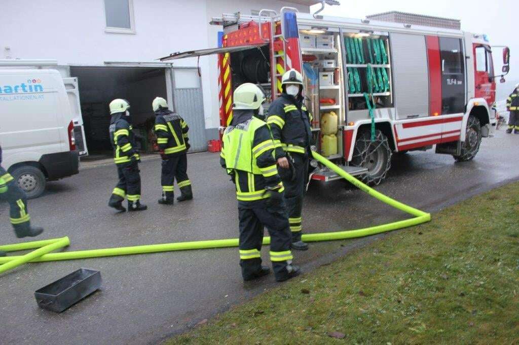 Selchkammer stand in Brand